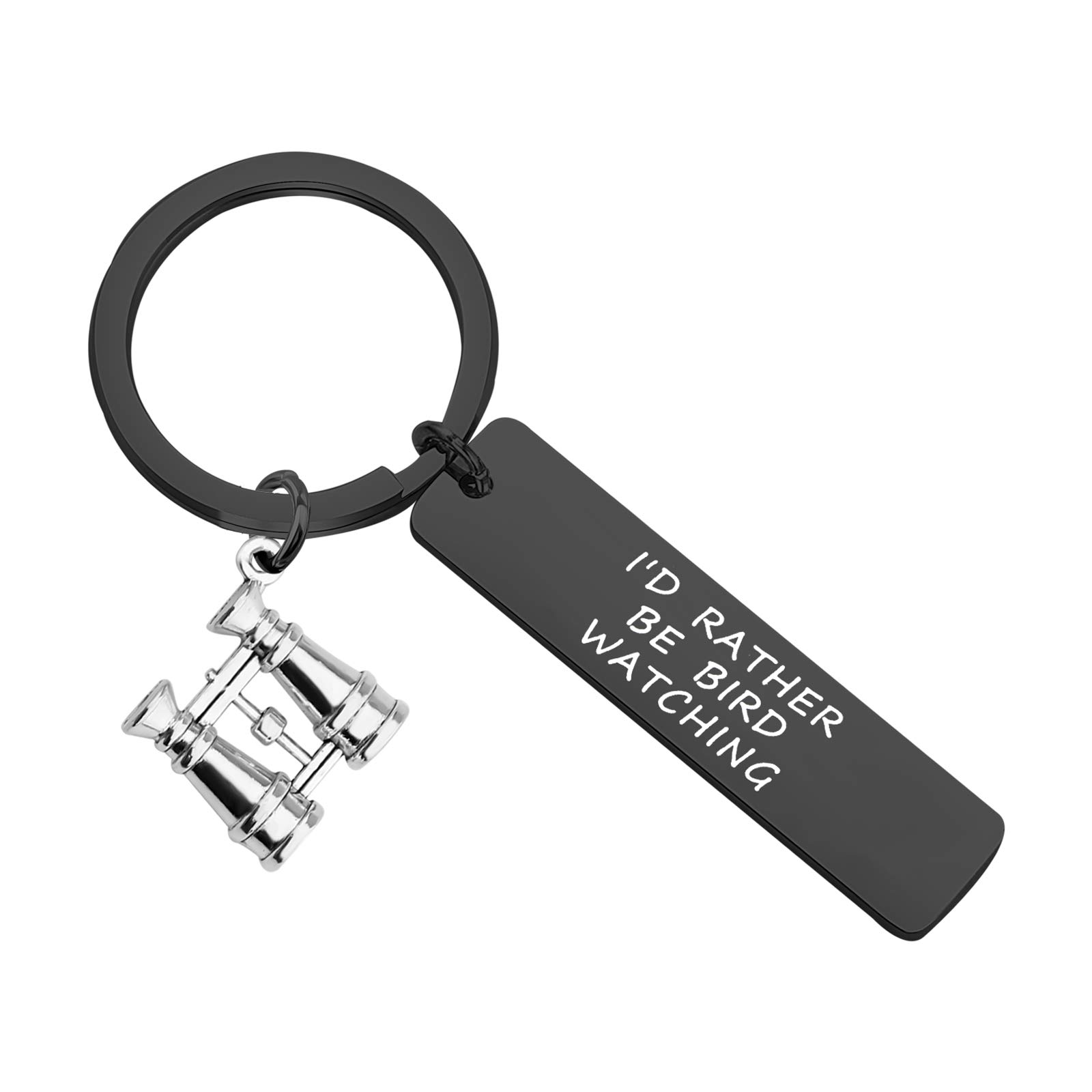 bobaunaI'd Rather Be Bird Watching Keychain With Binoculars Charm Ornithology Gift For Ornithologist Bird Watcher