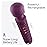 bed geek Handheld Cordless Personal Wand Massager - Waterproof, USB Rechargeable, 20 Vibration Patterns, 8 Speeds, Memory Feature, Skin-Soft Silicone for Ultimate Relaxation Tool (Purple)