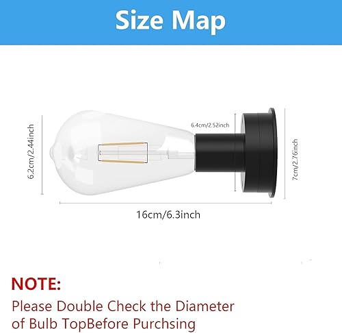 Miniatura 2 de Piezas de repuesto para luz solar, accesorios de repuesto impermeables para linternas de exterior (2.76 pulgadas con bombilla, 1 unidad)