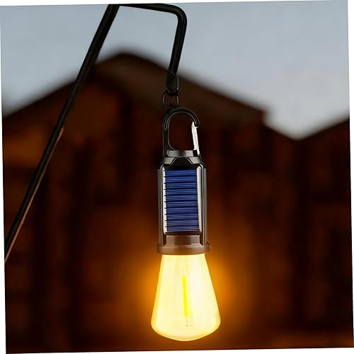 Miniatura 5 de 4 unids luces solares de tienda de campaña impermeable LED bombilla solar USB recargable portátil al aire libre lámpara colgante con gancho para