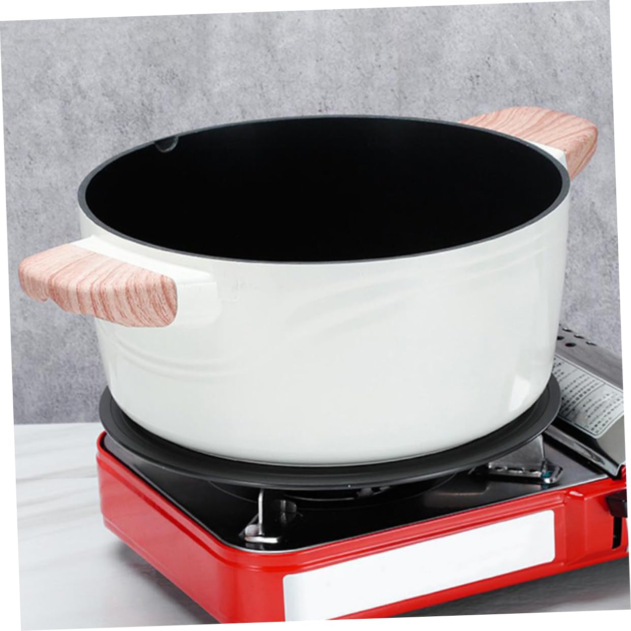 SOLUSTRE Cookware Accessories Gas Stove Heat Diffuser Plate Defrosting Tray Pot Protection Pad 24cm for Glass Cooktop