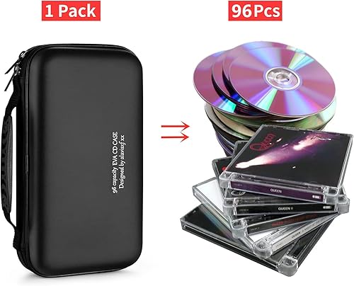 Miniatura 51 de Funda para DVD, estuche de CD EVA, organizador de almacenamiento, portátil, protector de DVD, soporte para billetera para coche