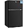 EUHOMY Mini Fridge with Freezer, 3.2 Cu.Ft Mini Refrigerator, Dorm Fridge with 2 Door For Bedroom/Apartment/Office-Food 