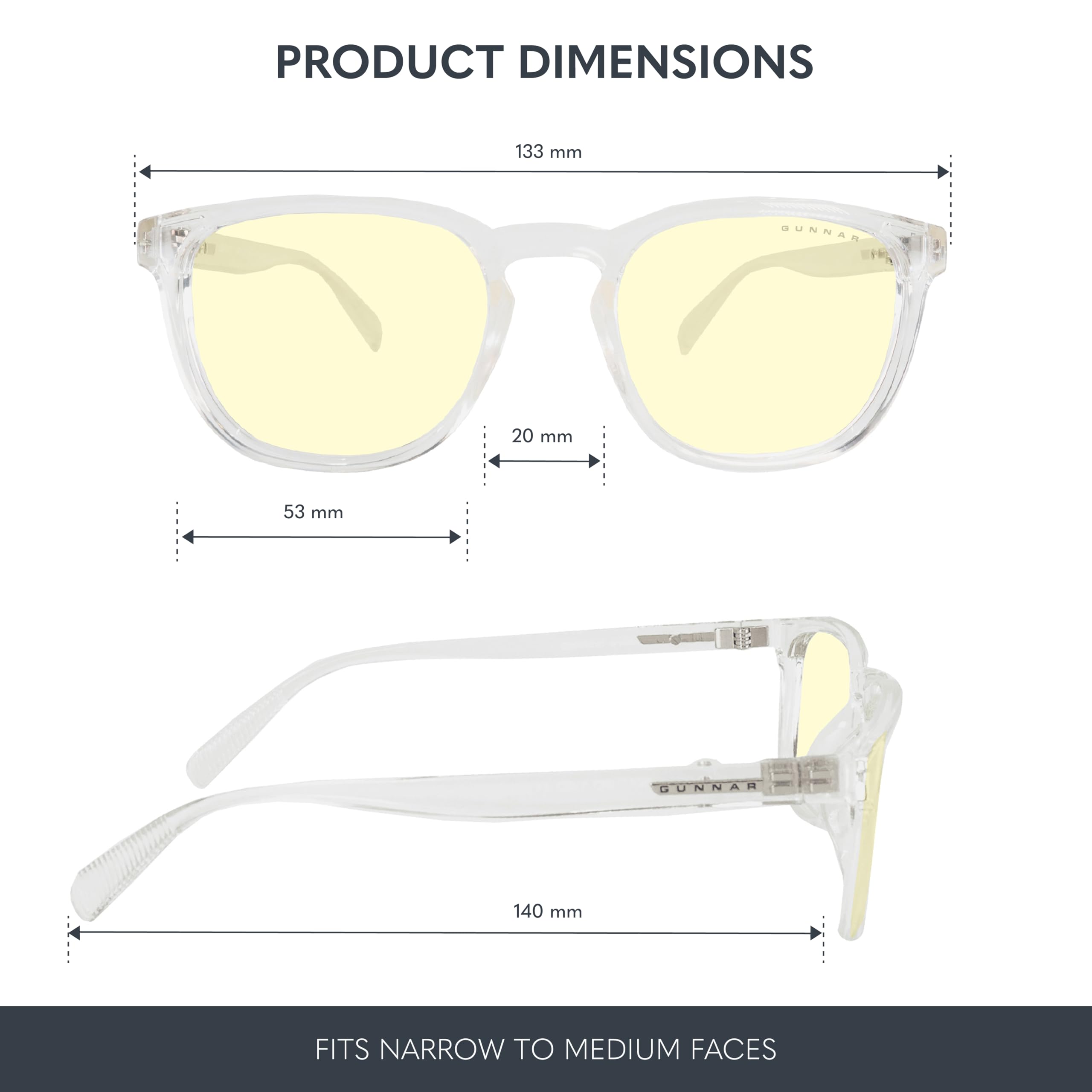 Gunnar Gafas para Videojuegos y Ordenador | Oakland, Color de Montura: Onyx, Tente de Lentes: Ámbar (Bloques 65% de Luz Azul y 100% de UV) | con filtro de Luz Azul | Lente Patentada