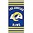 Northwest NFL Los Angeles Rams Unisex-Adult Beach Towel, 30 x 60, Stripes