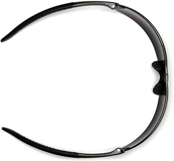 Pyramex S7280ST Provoq Safety Eyewear Indoor/Outdoor Mirror Anti-Fog Lens Black Temples