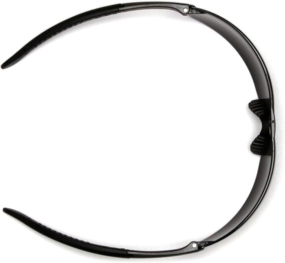 Pyramex S7280ST Provoq Safety Eyewear Indoor/Outdoor Mirror Anti-Fog Lens Black Temples