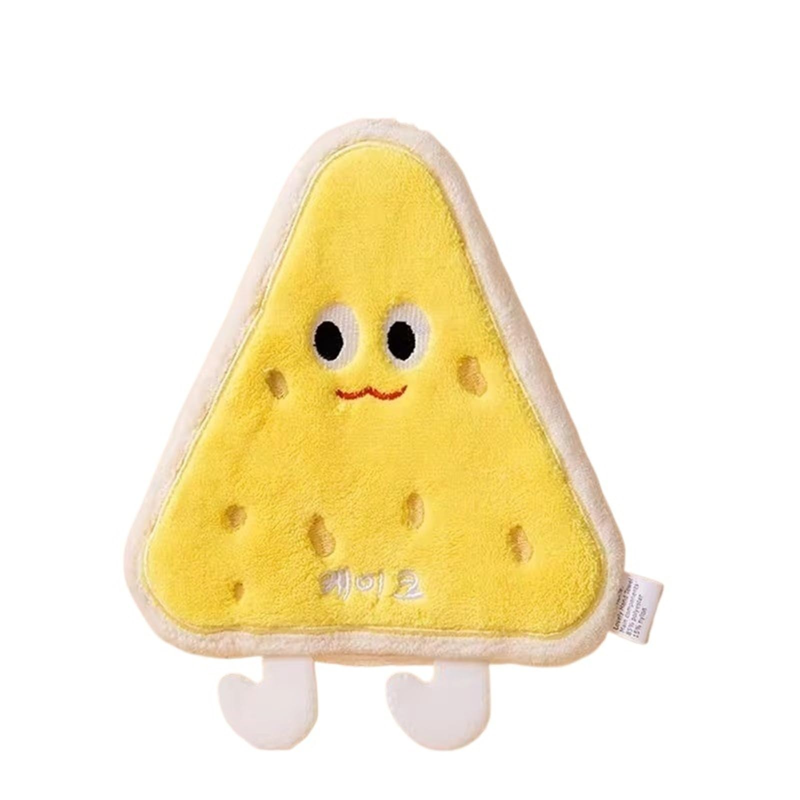 WSQHAO 3Pcs Cute Hand Towel Kitchen Hanging Toilet Absorbent Three-layer Thick Cloth Household Handkerchief for Hand(Color 2)