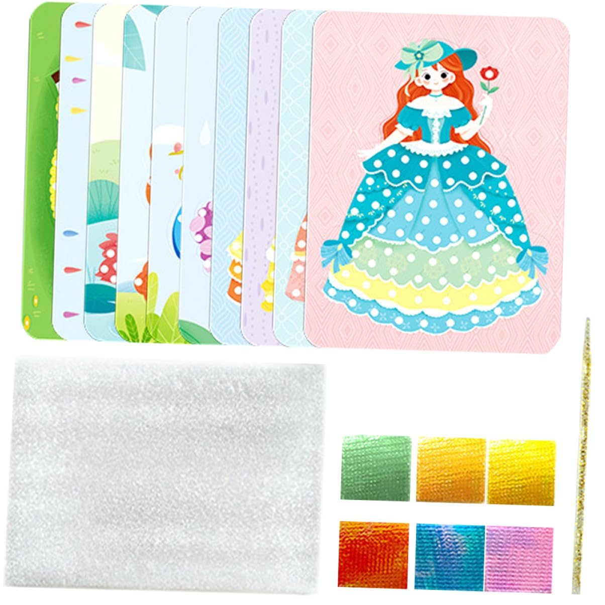VILLFUL Kit di Pittura a Punzone Creativo DIY per Ragazzo Ragazza | Tessuto, Cotone Perlato e Plastica, Leggero e Pratico, per Lavoretti Manuali e Uso Semplice