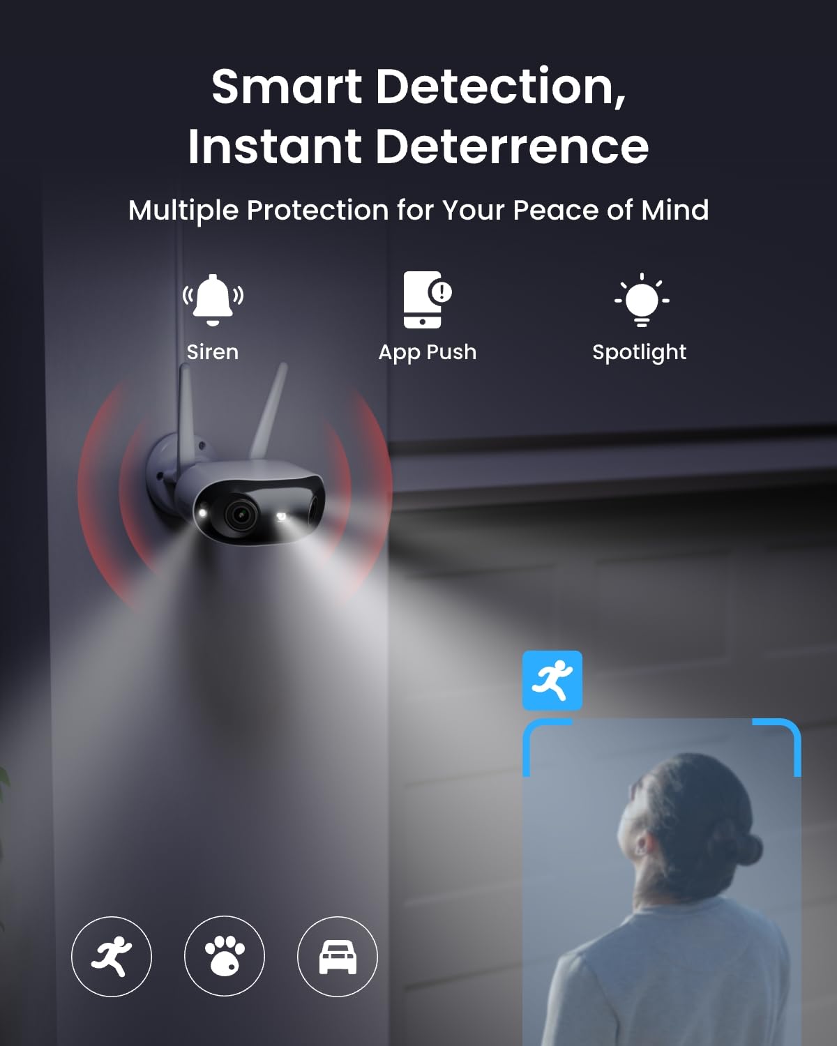 Panoramiczna kamera bezpieczeństwa Wi-Fi Reolink 4K 8 MP 180°, dwuzakresowy Wi-Fi 6, śledzenie ruchu, karta microSD do 512 GB, zasilanie poprzez wtyczkę, kolorowy noktowizor, Reolink Elite WiFi