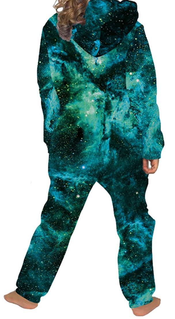 Ocean Plus Unisex Długi Rękaw Zamek Błyskawiczny Kaptur Kombinezon Polarowy Dla Chłopców Nadruk Cyfrowy Luźny Polar Dziewczęcy Jednoczęściowy z Kapturem Spodnie Dziecięce