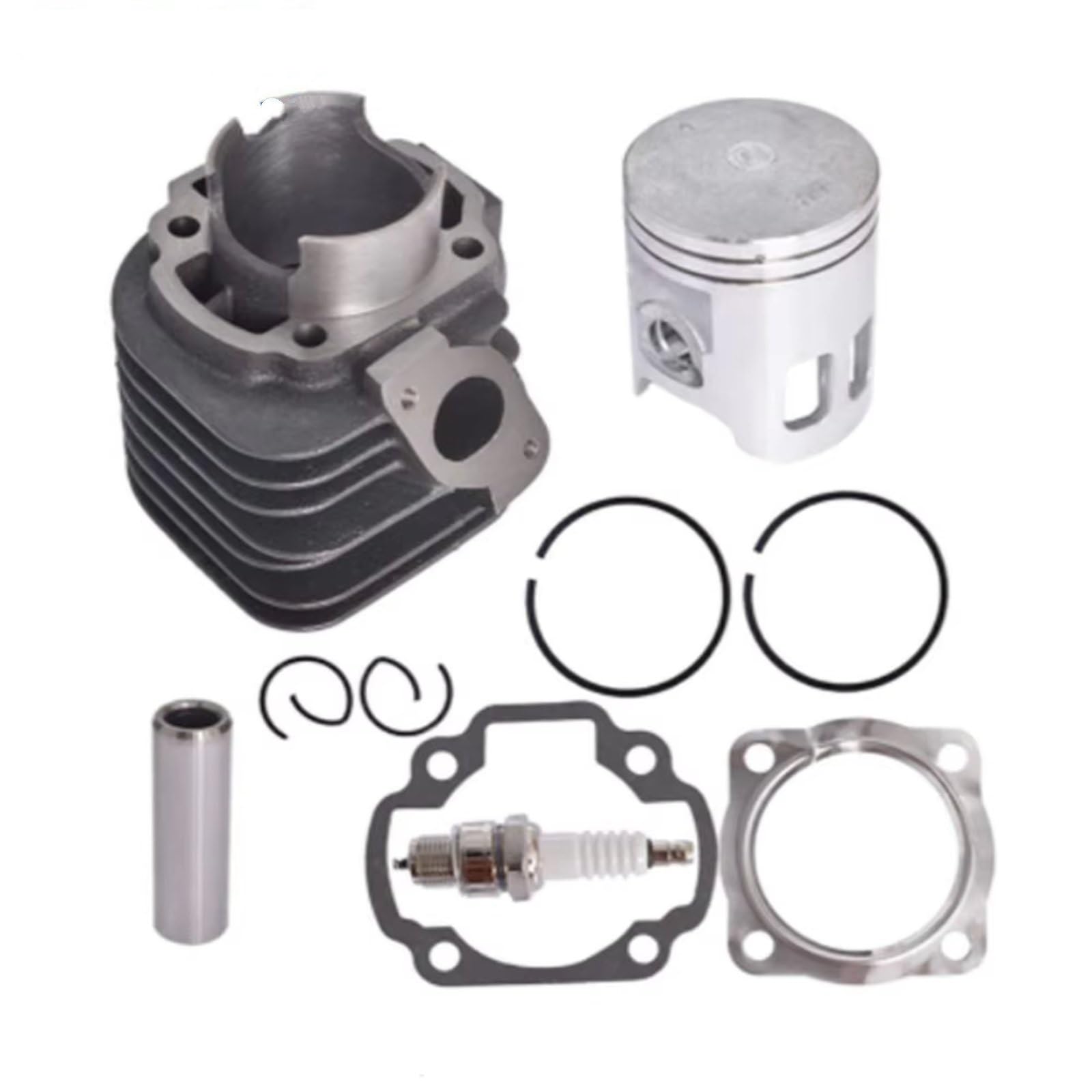 Moto Testata del Cilindro Compatibile con Polaris per Predator 90 2003 2004 2005 2006 52mm Kit Guarnizione Testata Pistone Cilindro Moto Parte Motore Moto