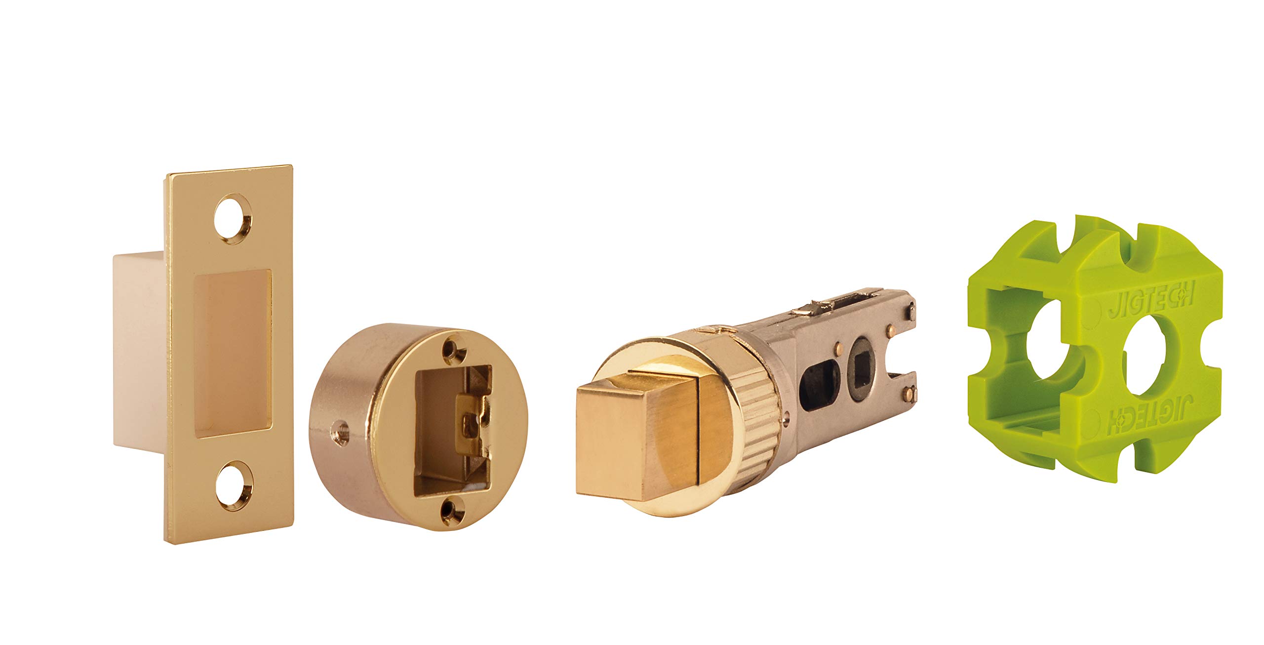 Jigtech Polished Brass Peb 57Mm Smart Bathroom Bolt