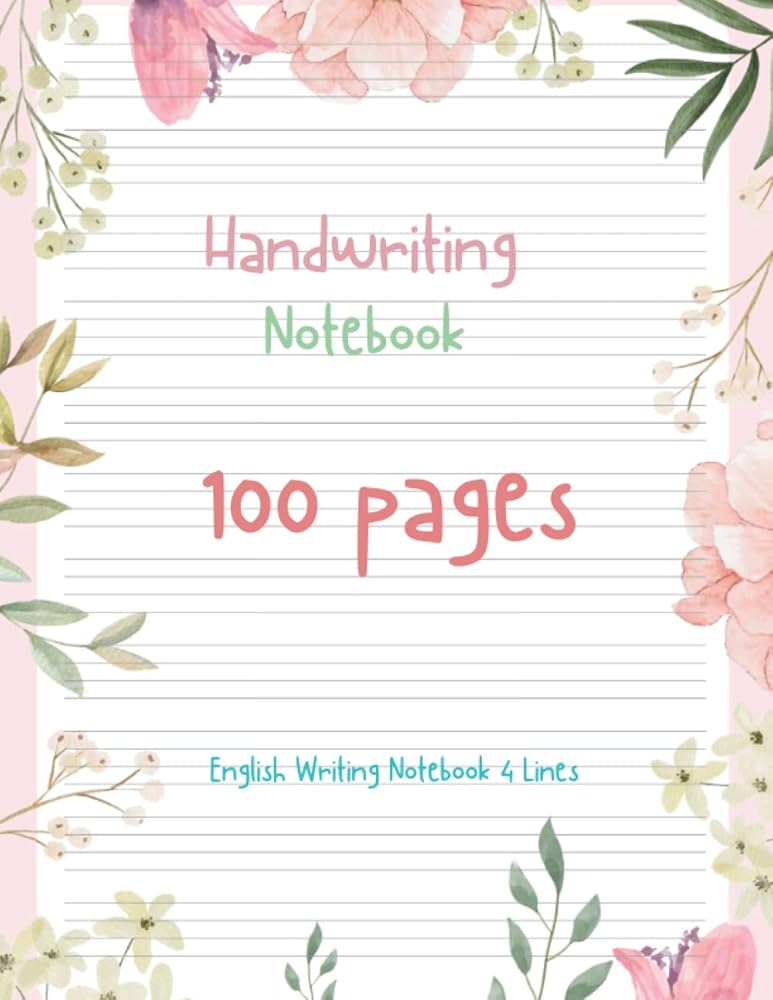 flower 英語 Essay Writing 等セット English Writing Notebook