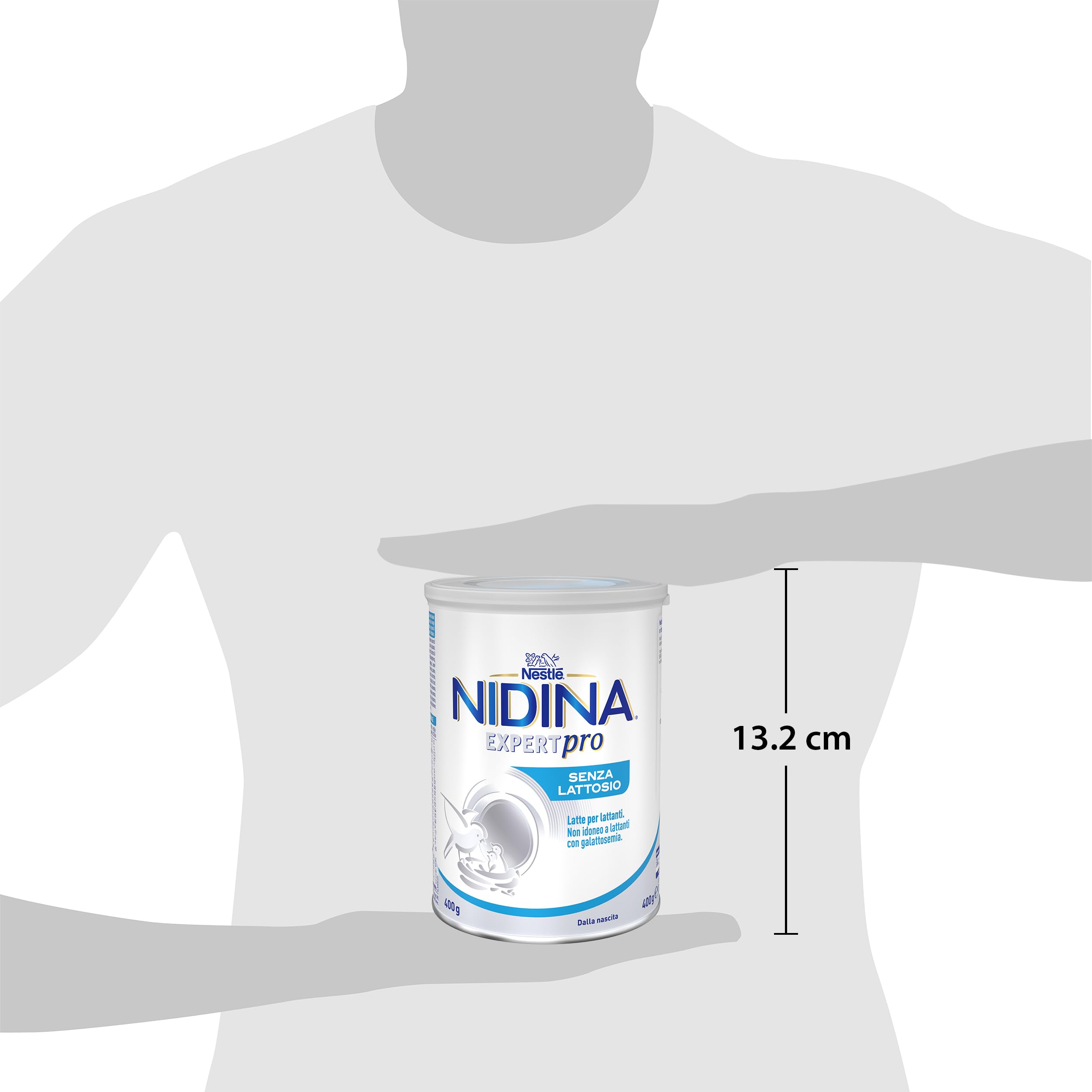 NIDINA EXPERT Pro Senza Lattosio Latte per Lattanti Polvere, Latta 400g