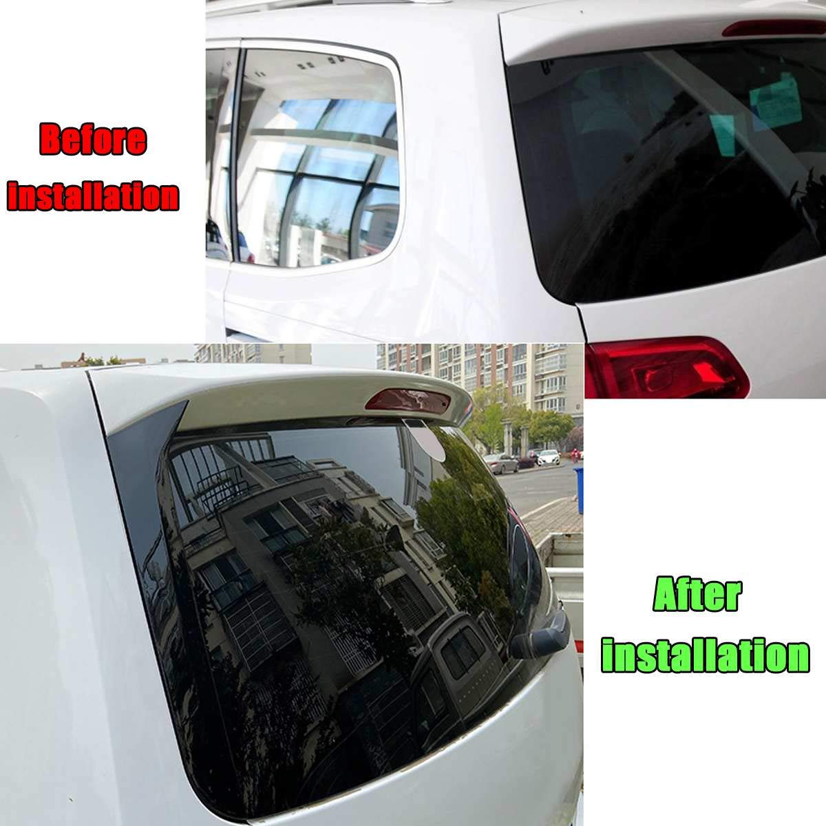 2 sztuk samochodów czarne plastikowe tylne okno boczne spoiler