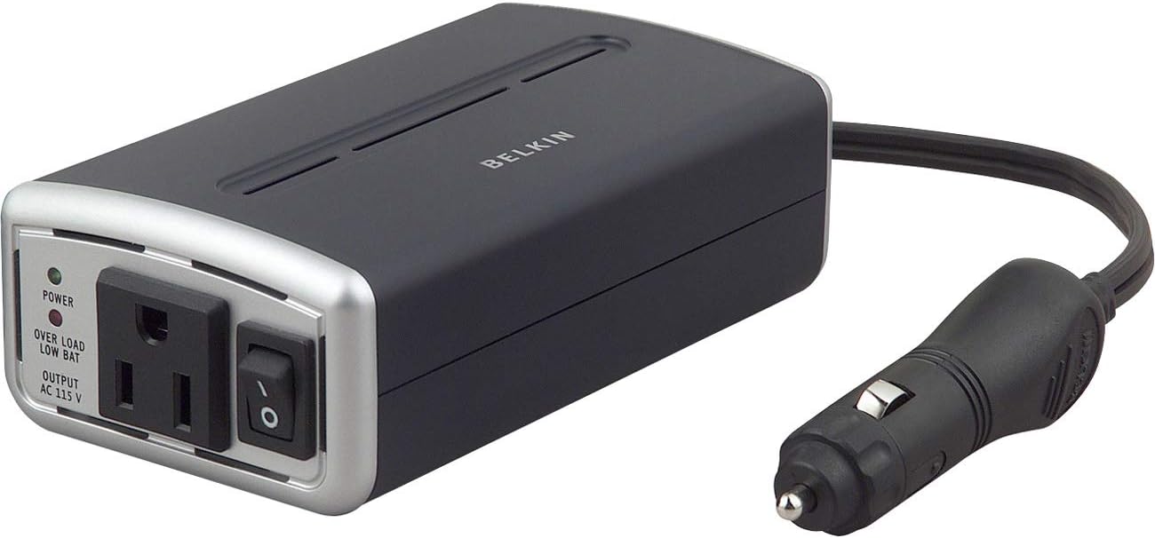 F5C400140W - Belkin AC Anywhere 140W Power Inverter 12 V DC - 110 V AC - Continuous Power:140 W