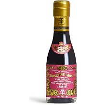 Giusti Raspberry Balsamic Vinegar-Based Condiment from Modena Italy Made with Premium Italian Aceto Balsamico with Natural Raspberry Infusion for Salads & Drizzling 3.38 fl oz 100 ml - Pack of 1