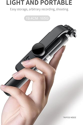 Miniatura 5 de Trípode ligero para selfie con control remoto, trípode de viaje para iPhone, trípode de grabación de video en vivo, soporte de grabación de teléfono