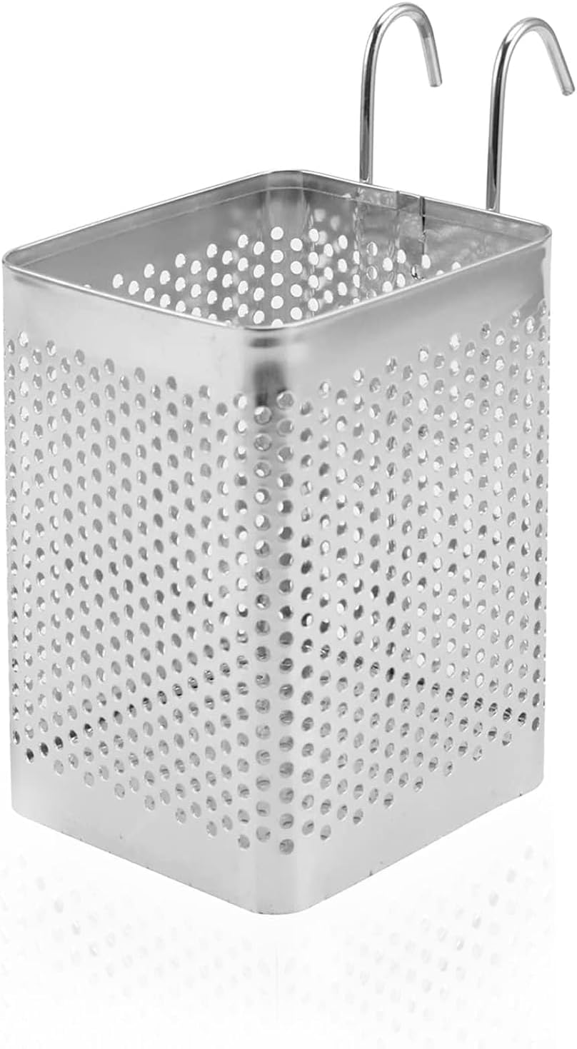 Dishwasher Chopstick Basket โ 2.87" x 2.87" x 4" Stainless Steel Utensil Holder, Rust-Resistance Chopstick Holder for Dishwasher Basket โ Hanging Caddy for Organizing Chopsticks, Straws and Teaspoons