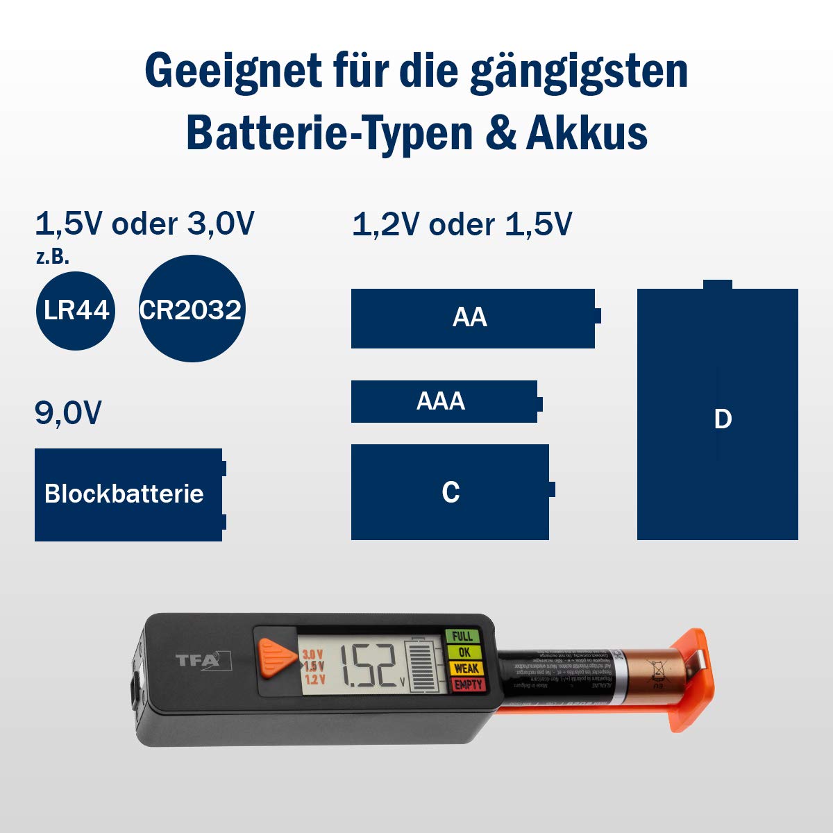 Image secondaire de Testeur de Piles Universel TFA Dostmann BatteryCheck
