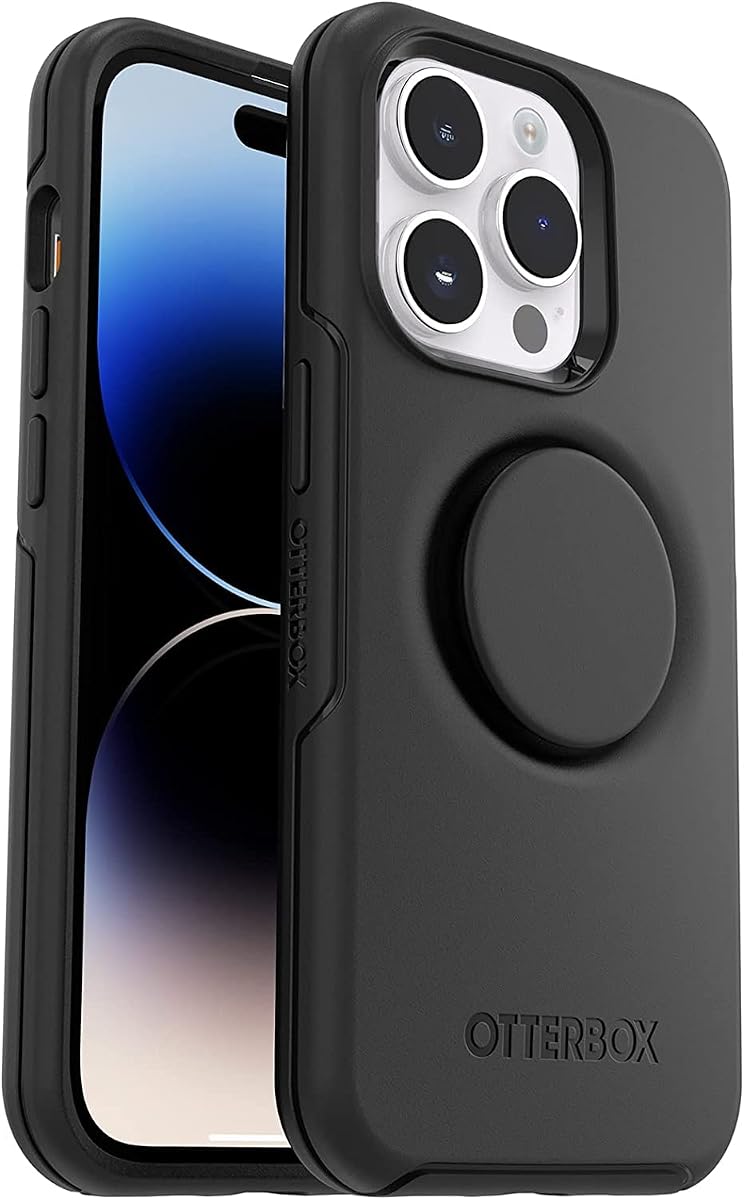 Estuche OtterBox + Pop Symmetry Series para iPhone 14 Pro Max (solamente) - Empaque no minorista - Negro
