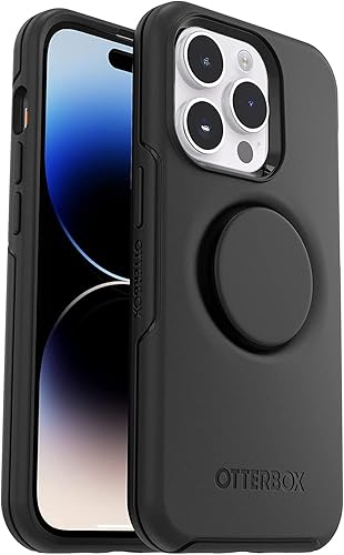 OtterBox + Pop Symmetry Series - Funda para iPhone 14 Pro Max (solamente) - Embalaje no minorista - Negro