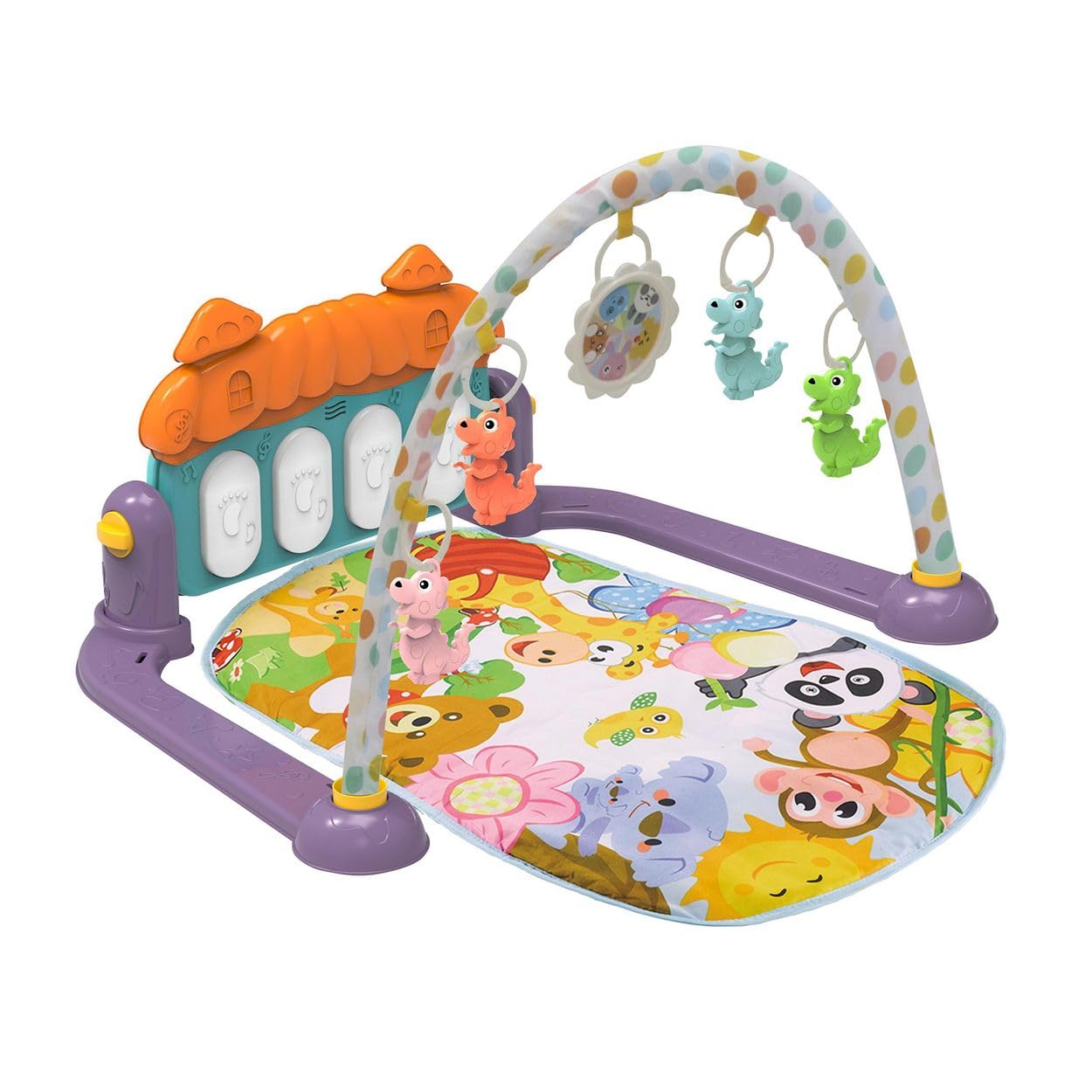 Chipolino Game Arch Zoo Party Crawling Blanket Hanging Toy Light Purple