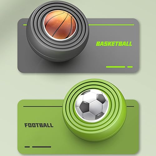 Miniatura 5 de Juguetes de giroscopio para aliviar el estrés juguete sensorial de mano para dedos juguete de escritorio para adultos verde