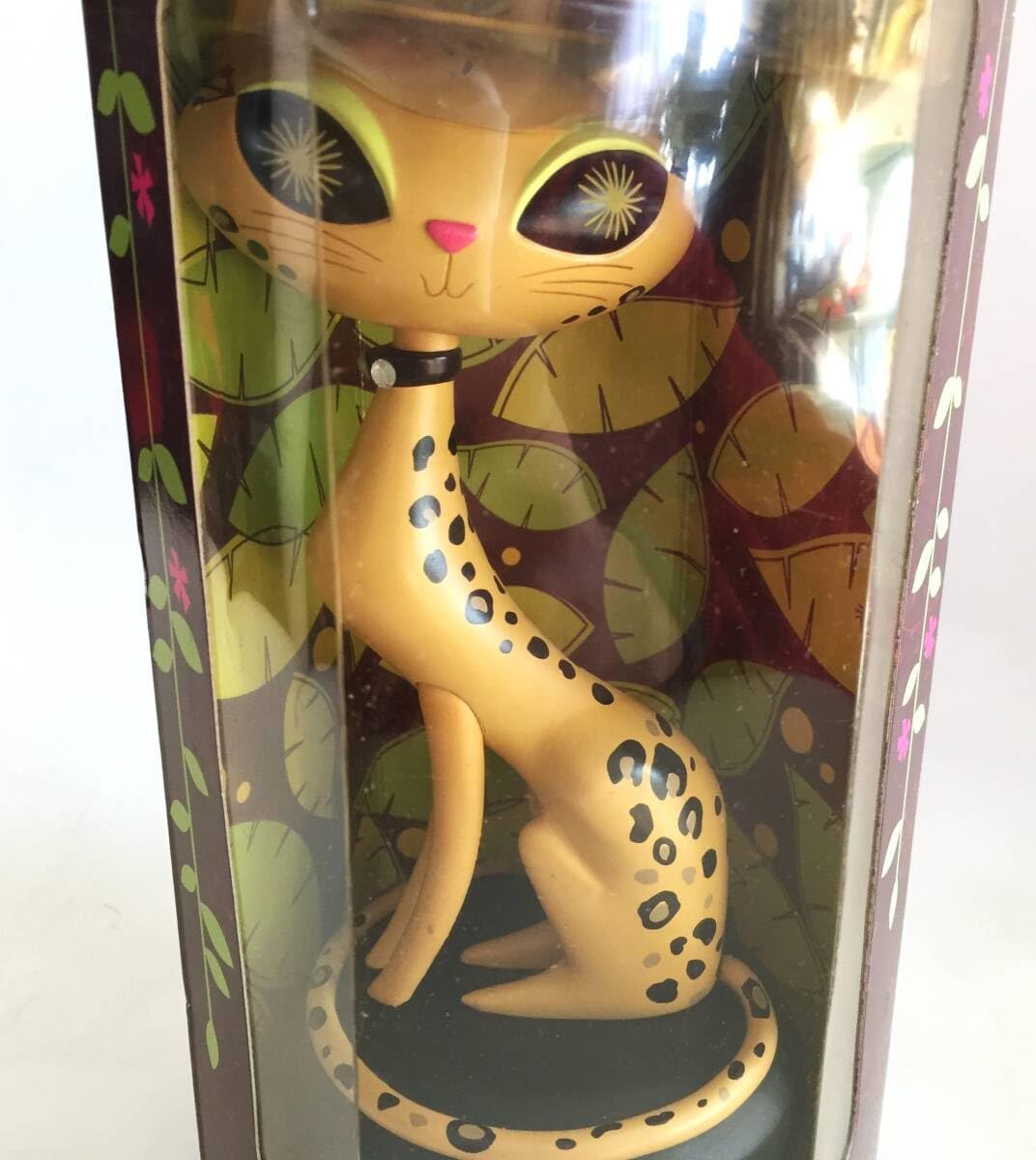 ビンテージ 2003年製 French Kitty Leticia la Leopard 置物