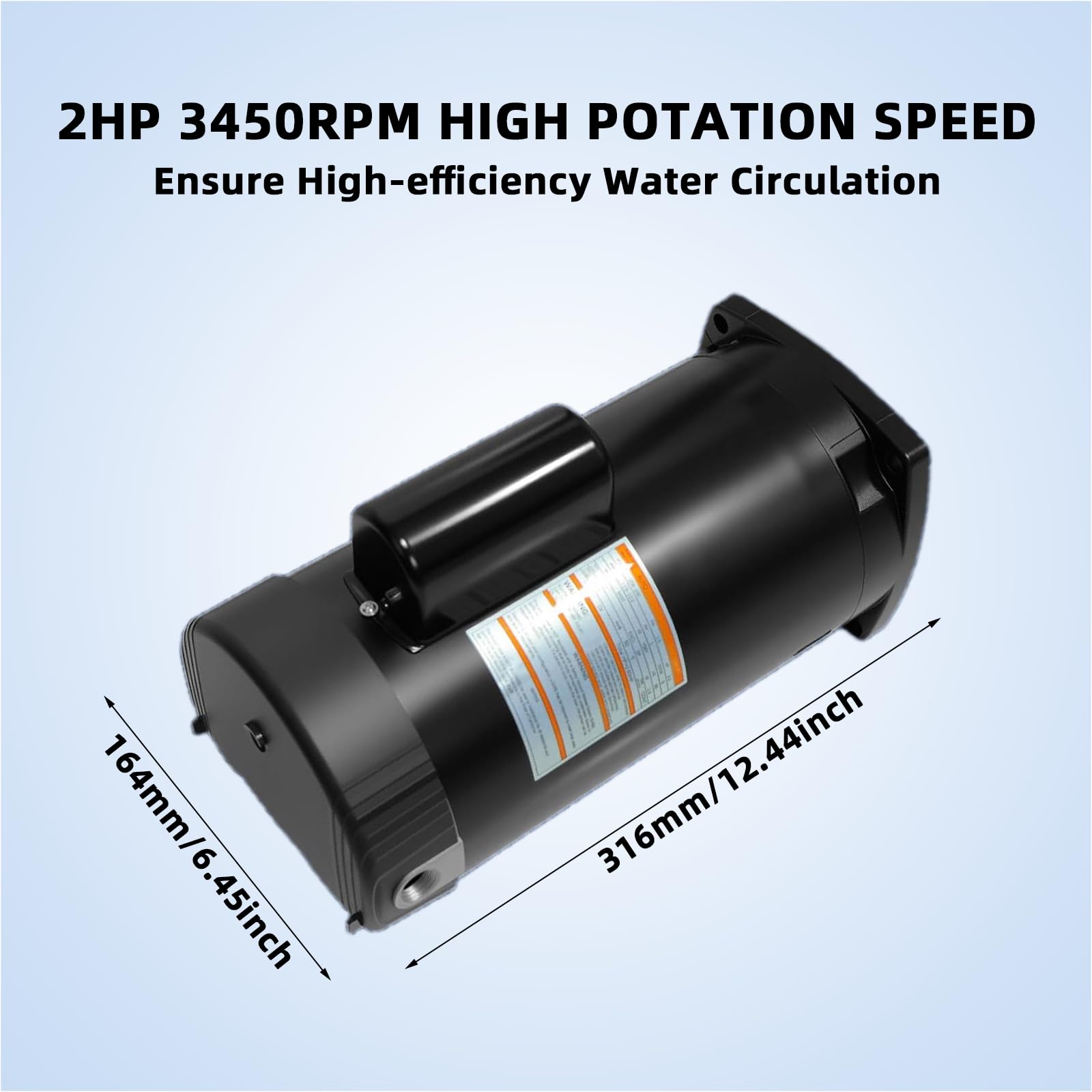 sy　MAXFRY×2 Amazon.com: B2843 Swimming Pool Pump Motor Single- 2HP, 3450 RPM