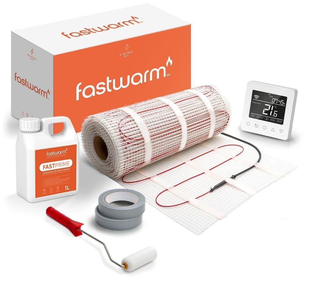 Fastwarm 200W Electric Underfloor Heating Sticky Mat Kit