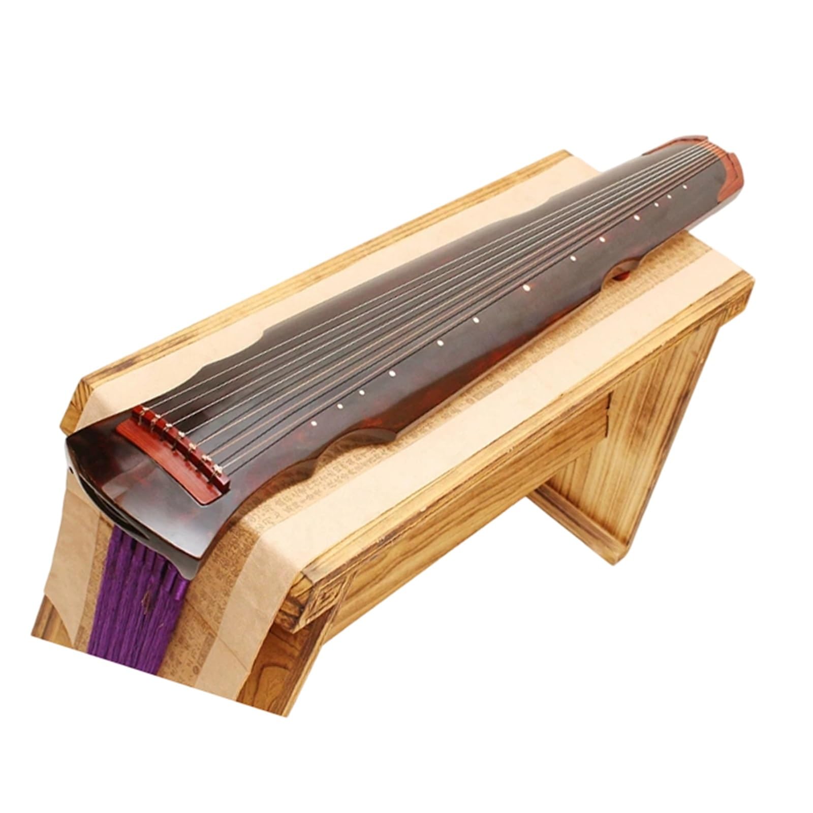 Profesjonalny Instrument Strunowy Guqin Guqin Rodzaj Cytry Ręcznie Robiony Instrument Lakierowany Z Palisandru