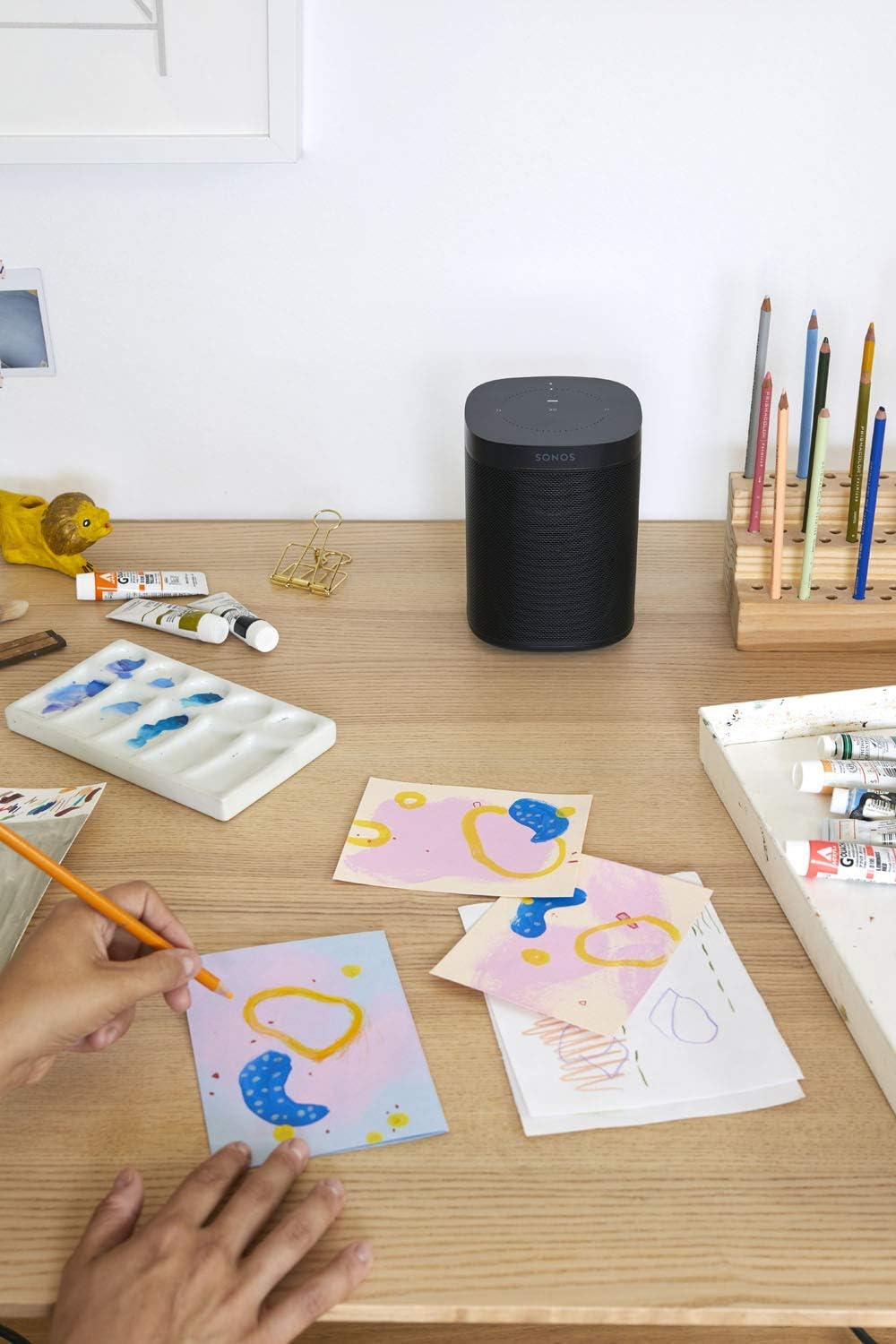 sonos one 2 pack gen 2 smart speaker with built in alexa voice control wi fi black