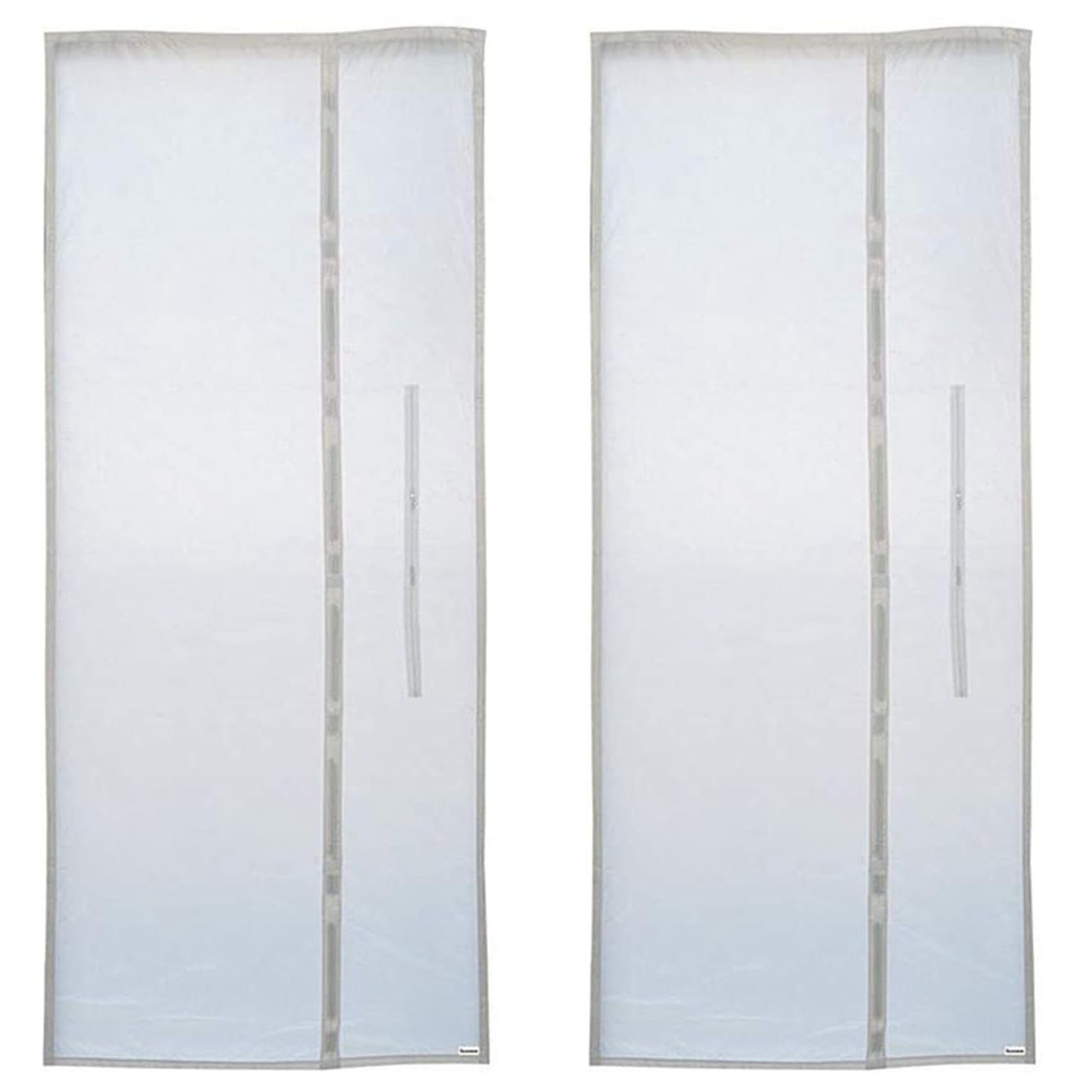 Hndhbfgrt 2X AirLock Window Seal,Flexible Cloth Sealing Plate Window Seal with with Zip and Adhesive