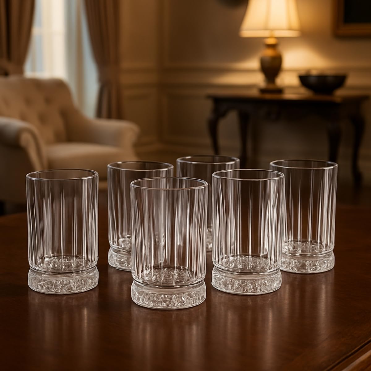 6 Adet Cam Tekila Bardağı - 60 ML Kristal Desenli, Çok Amaçlı Kahve Yanı, Su ve Meşrubat İçin Tekila Shot Bardağı