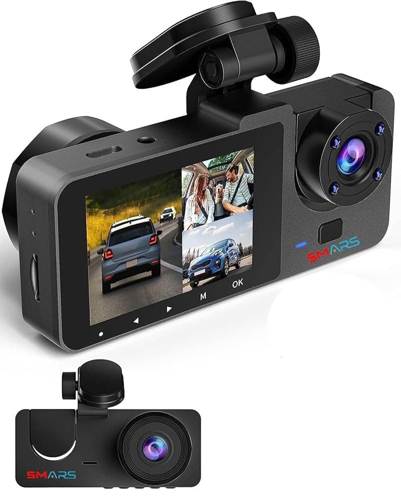 Smars Blackbox DVR Dash Camera Pro, WiFi Dual Channel, 1080P Front & 720P Rear, 2.4-inch LCD Display, Super Capacitor, Black-image-16