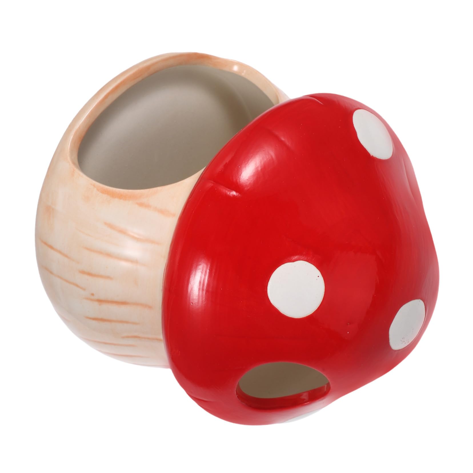 Hohopeti Fischhöhle Für Aquarium Goldfische Zuchthöhle Pilz Aquarium Dekor Garnelen Versteck Höhle Pilzhaus Kleine Garnelenhöhle Keramik Pilzhaus Ornament Betta