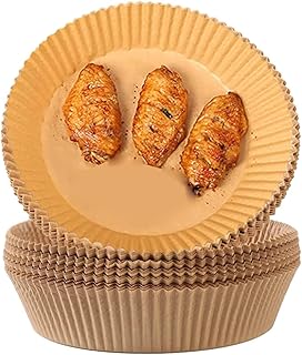 100 szt. Jednorazowe wkładki do frytownicy powietrznej, nieprzywierające jednorazowe wkładki frytownicy powietrznej, wodoodporne, pergamin pieczenia Pieczenie Pieczenie mikrofalówce