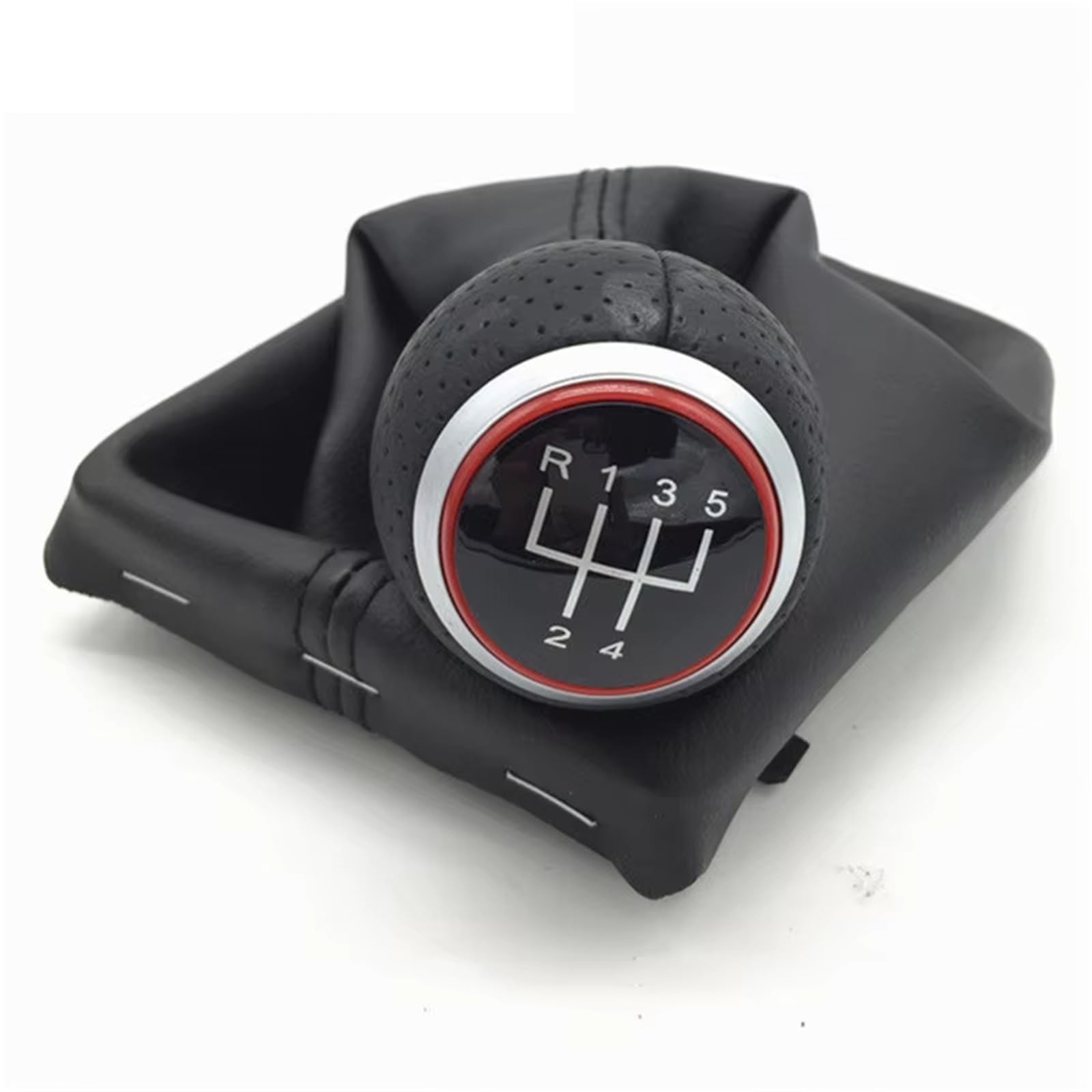 Wsbojxth One Color Gear Stick Compatible With A4 S4 B8 8K A5 8T Q5 8R For S Line 2007-2015 Hand Speed Pen Gear Shift Knob Gaiter Boot Cover Case(B0121)