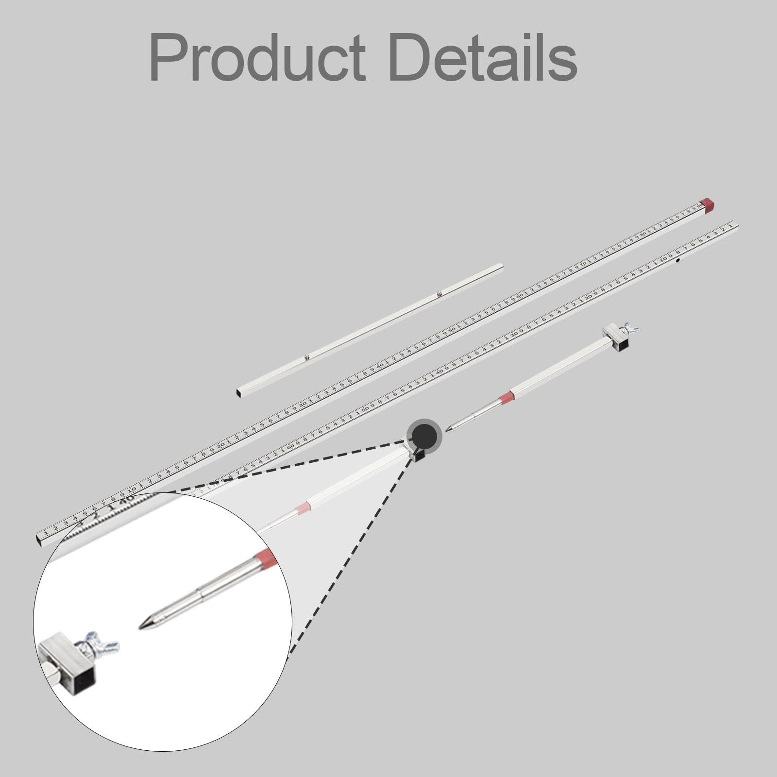 Milageto Règle de Mesure 2D pour la réparation et Le Remplacement de châssis Automobiles. Facile à Utiliser. Véhicules avec Fixations Robustes. Machine à