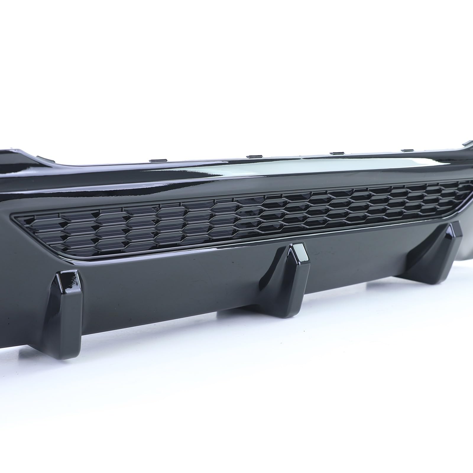 europetuning - DIFFUSEUR Sport Noir Brillant Double Sorties Compatible BMW Serie 1 F40 118d 120d 128ti (05921)