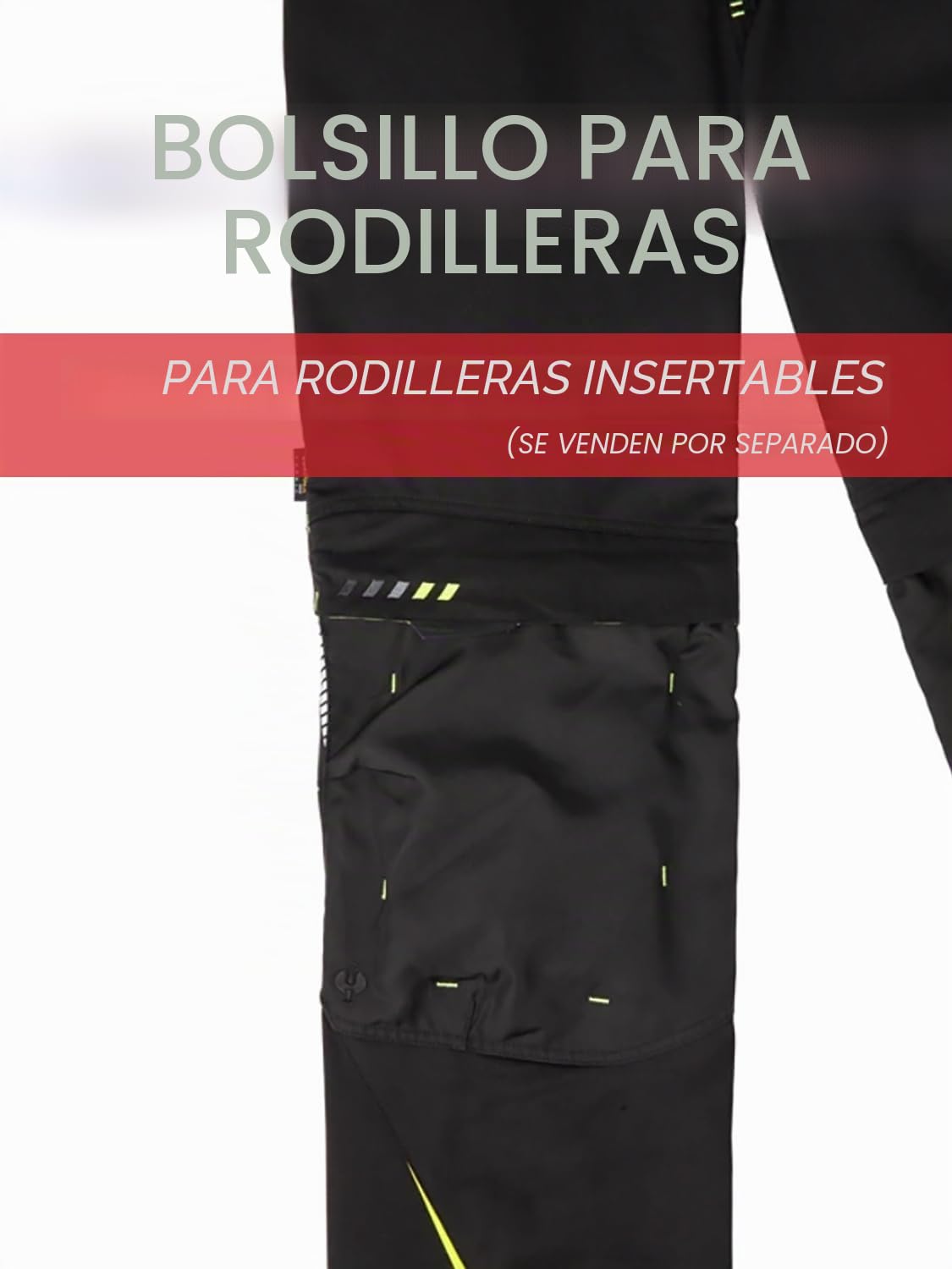 Engelbert Strauss 65511 e.s.Motion 2020 - Pantalones de Trabajo de Calidad, (Negro/Amarillo), 54
