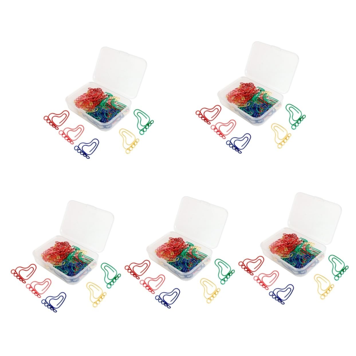 NUOBESTY 150stücke Fußabdruck-förmige Büroklammern Bunte Papierclips Für Dokumentenorganisation Praktische Und Dekorative Clips Für Schule Büro Und Zuhause