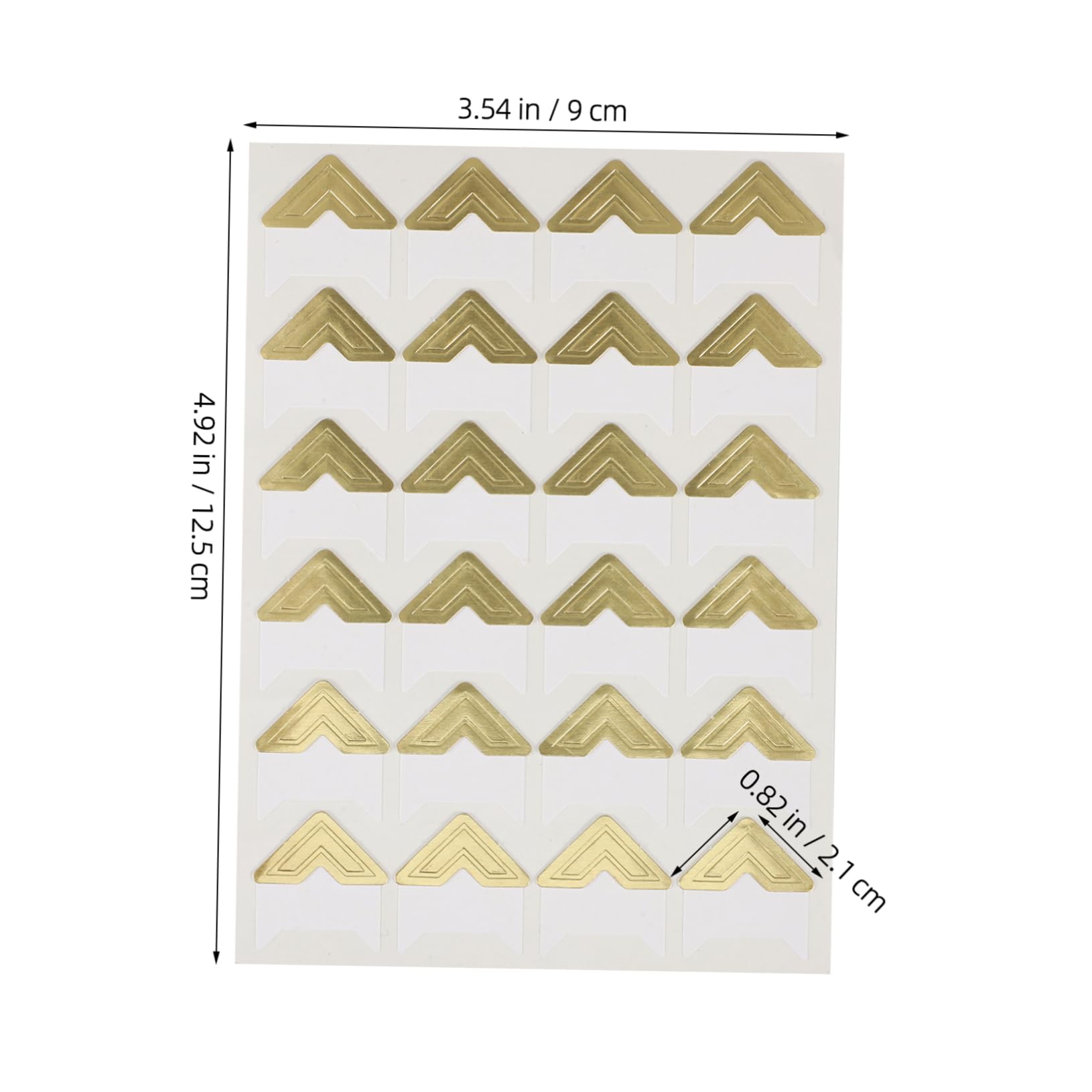 Lurrose Self Adhesive Photo Corners 240pcs Scrapbooking Stickers for Picture Frames Albums