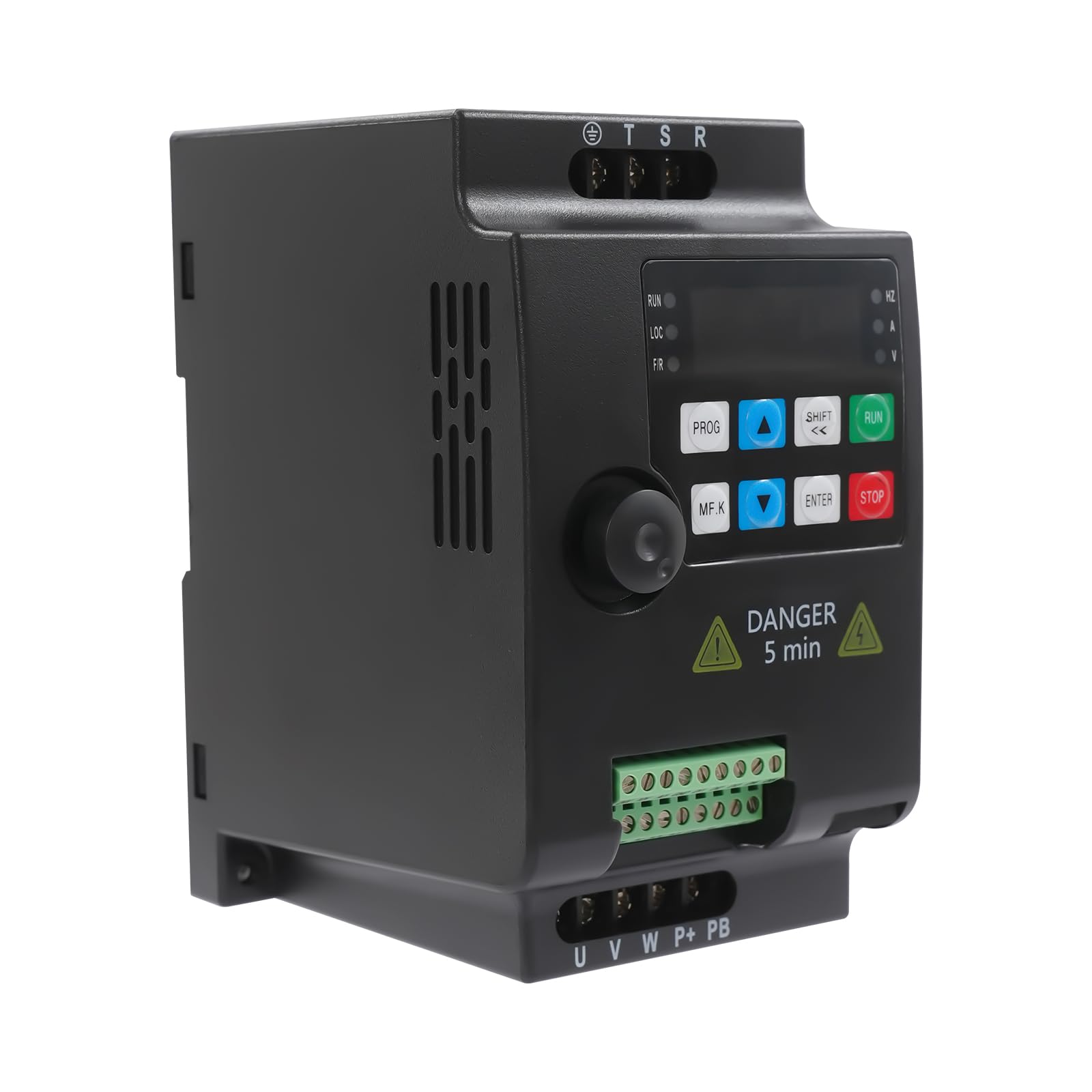 Convertitore di frequenza, 2,2kW 3HP VFD Convertitore di frequenza 380V Monofase/Trifase Inverter, Variatore di frequenza Driver Inverter per motori, trapani, pompe, refrigeratori