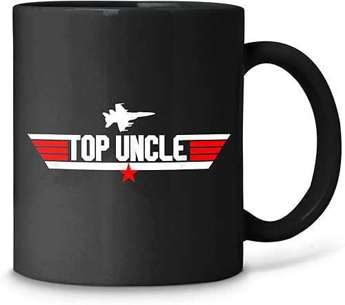Miniatura 1 de Top Uncle - Taza de café negra divertida para el día del padre, 11 onzas