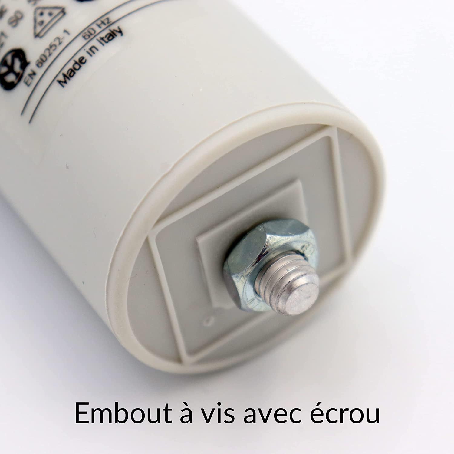 Condensateur De Démarrage 40µF (microfarads) 450V - Sortie 2 Cosses - Neuf - Marque SR - Réf. C6h3