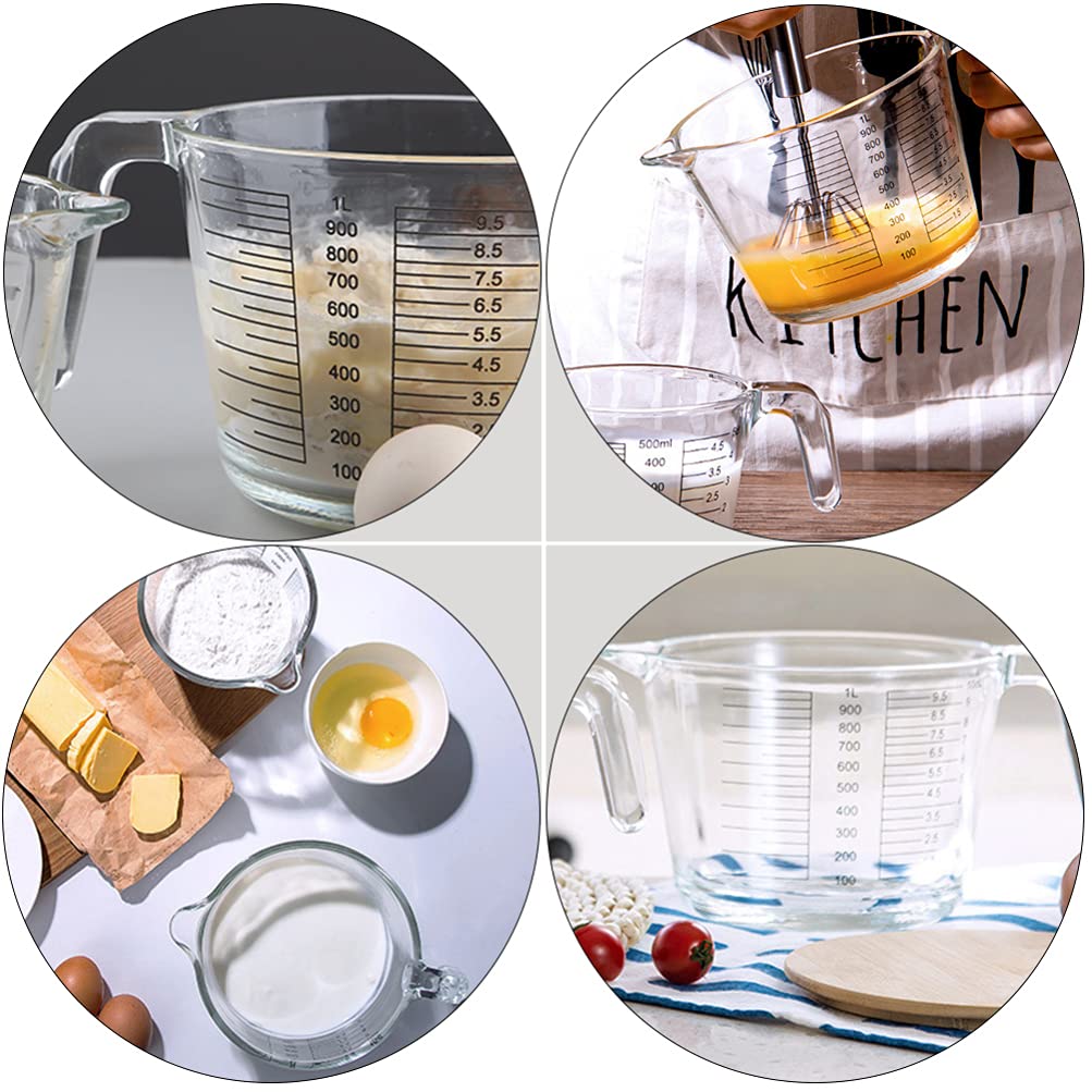 Cabilock 1 Pc Taza Graduada Taza Medidora De Café Taza Medidora De Cocina Taza Medidora De Espresso Jarras Humeantes De Espresso Café Exprés Mezclador Vidrio Calefacción Boca Puntiaguda