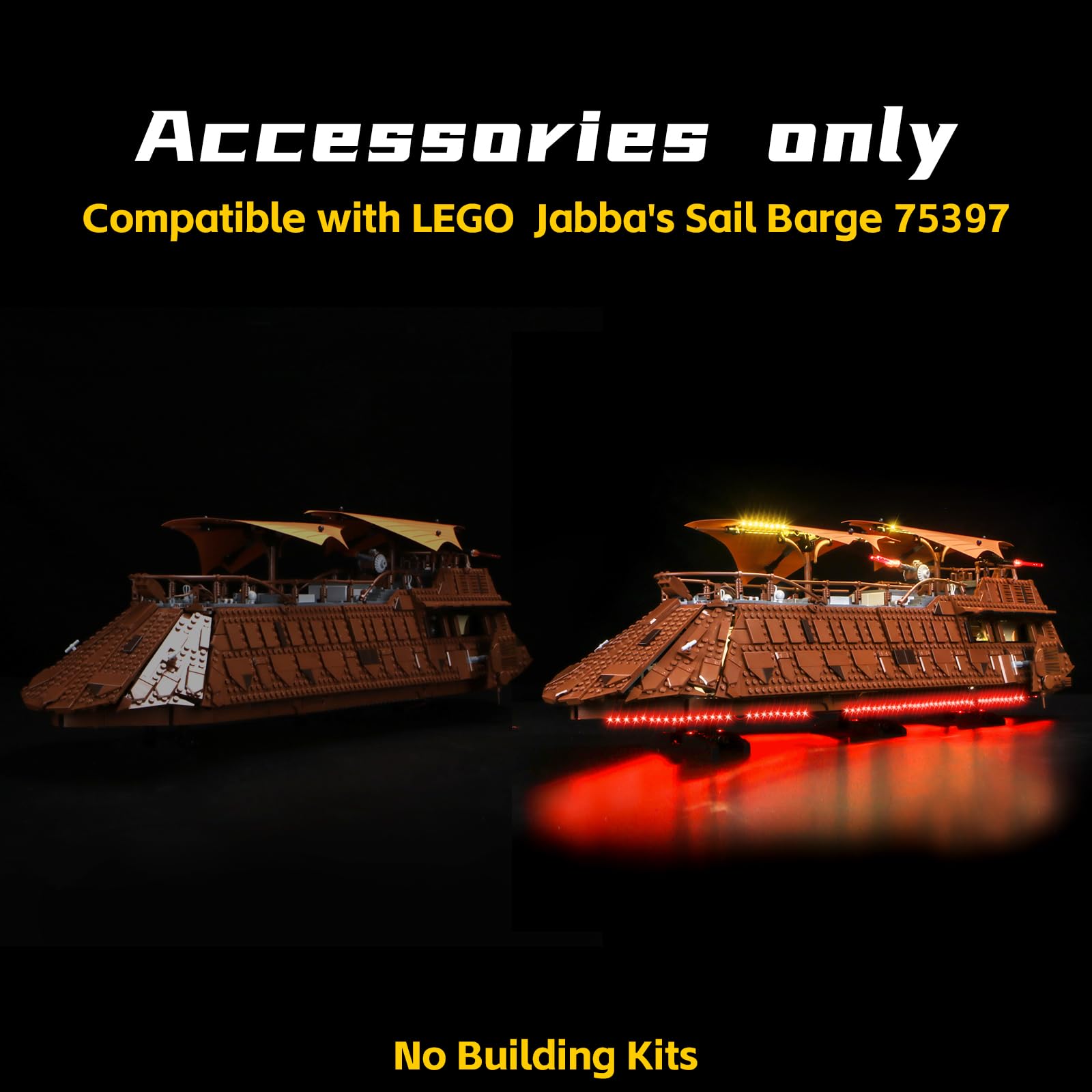 Led Light Set Compatible with Lego 75397 Jabba's Sail Barge(No Model) - Image 4